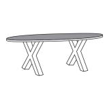 Eettafel TOV-XM Orange