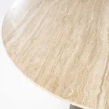Eettafel Aikin - 130cm - Beige/Bruin - 95811