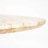 Eettafel Aikin - 130cm - Beige/Bruin - 95811