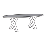 Eettafel TOV-XM Alphen Oud Teakhout