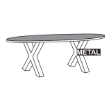 Eettafel TOV-XM Kwadro