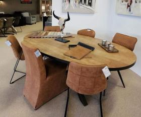 Eettafel Scarlet Ovaal 200cm - MAGAZIJN OPRUIMING - Marble Nero Eettafel Scarlet Ovaal 200cm - MAGAZIJN OPRUIMING - Marble Nero