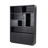 Kabinet Helsinki - 150cm - Zwart - 95725 Kabinet Helsinki - 150cm - Zwart - 95725