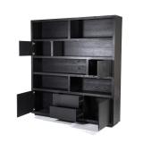 Kabinet Helsinki - 200cm - Zwart - 95726 Kabinet Helsinki - 200cm - Zwart - 95726