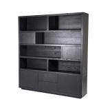 Kabinet Helsinki - 200cm - Zwart - 95726 Kabinet Helsinki - 200cm - Zwart - 95726
