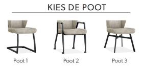 Eetkamerstoel Canberra - MAGAZIJN OPRUIMING - Luxor Antracite 04 - 4x