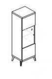 Thorn Kolomkast 1 Glasdeur / 2 Dichte Deuren