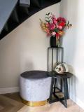 Poef Lexmond 80x47cm met spiegelrand Poef Lexmond 80x47cm met spiegelrand