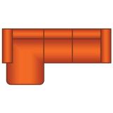 Nijmegen Longchair Rond + 2 Zits - MAGAZIJN OPRUIMING - Rhythm 01 Natural