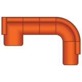 Nijmegen Longchair Rond + 2 Zits + Ottomaan Rond Groot - MAGAZIJN OPRUIMING - Rhythm 102 Ecru