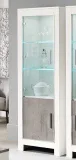 Kolomkast Glas Marknesse Wit/Marmer