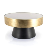 OUTLET - ALPHEN AAN DEN RIJN! - Salontafel Bunga 75cm - Goud/Zwart