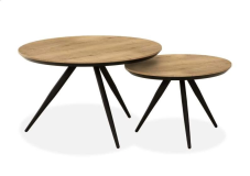 OUTLET - ALPHEN AAN DEN RIJN! - Salontafel Rond Hayley set van 2