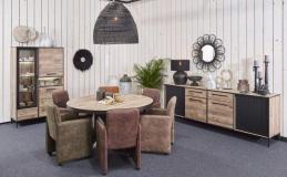 Woonkamerset Pieterburen Naturel Hout