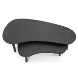 Salontafel Guus Set van 2 110cm/70cm - Zwart - 220150