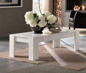 Marknesse Salontafel Vierkant 100X100cm - MAGAZIJN OPRUIMING - Wit