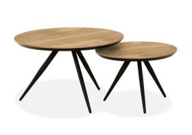 Salontafel Slagharen Rond 2-Delige Set