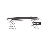 Kuta Salontafel T13-XM Naturel