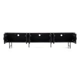 TV Meubel Remi 6-deurs- Zwart- 95731 TV Meubel Remi 6-deurs- Zwart- 95731