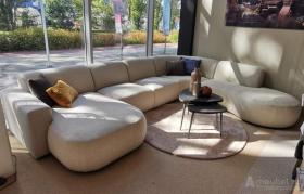 Nijmegen Longchair Rond + 2 Zits - MAGAZIJN OPRUIMING - Rhythm 01 Natural