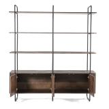 Wandkast James 4-deurs - Bruin - 95863 Wandkast James 4-deurs - Bruin - 95863