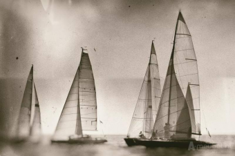 Sailing regatta on sea