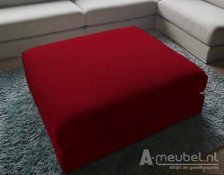 Rode hocker Amersfoort Pouffe 113x103cm – A-meubel