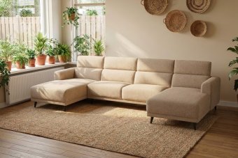 Bank Enschede · Longchair + 2.5 Zits + Longchair 364cm