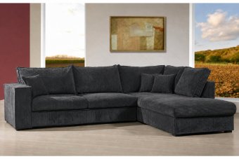 Afferden Longchair in antraciet – kleurimpressie
