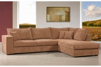 Afferden Longchair in cognac – kleurimpressie