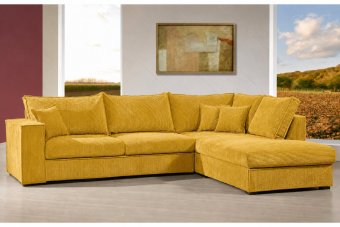 Afferden Longchair in geel – kleurimpressie