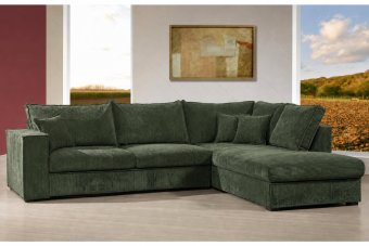 Afferden Longchair in groen – kleurimpressie