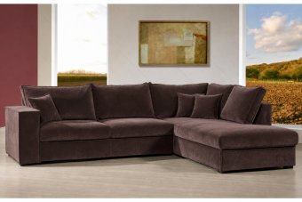 Afferden Longchair in velvetstof – materiaalimpressie