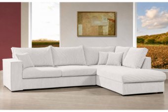 Afferden Longchair in wit – kleurimpressie