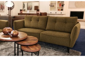Akker Bankstel in teddystof – materiaalimpressie