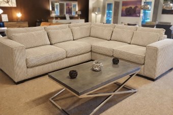 Almere 2 + Hoek + 2 Zits in beige – kleurimpressie