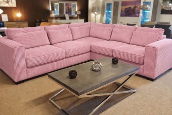 Almere 2 + Hoek + 2 Zits in roze – kleurimpressie