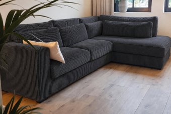 Almere Ottomaan in antraciet – kleurimpressie