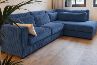 Almere Ottomaan in blauw – kleurimpressie