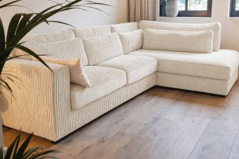 Almere Ottomaan in creme – kleurimpressie