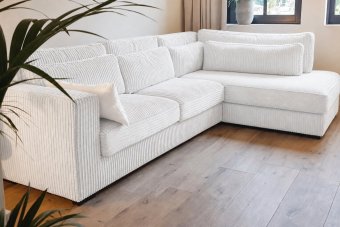 Almere Ottomaan in wit – kleurimpressie