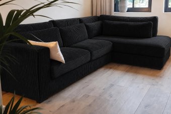 Almere Ottomaan in zwart – kleurimpressie