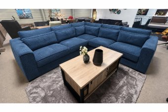 Alphen 2 + Hoek + 2 Zits in blauw – kleurimpressie