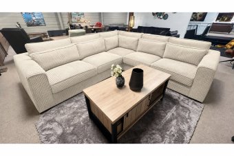 Alphen 2 + Hoek + 2 Zits in creme – kleurimpressie