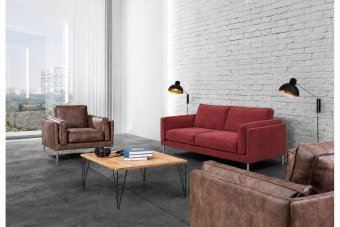 Alverna Bankstel in rood – kleurimpressie