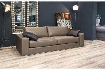 Amersfoort Bankstel in leer – materiaalimpressie