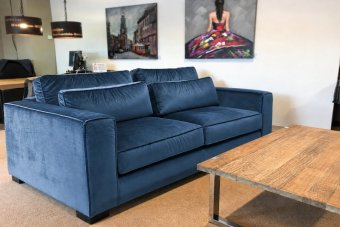 Amsterdam 2 zits in blauw – kleurimpressie