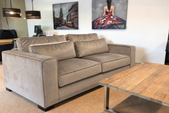 Amsterdam 2 zits in taupe – kleurimpressie
