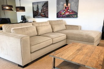 Amsterdam Longchair in beige – kleurimpressie