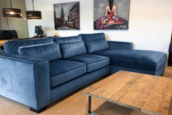 Amsterdam Longchair in blauw – kleurimpressie
